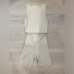 TnAction TnaBUTTER™ Muscle Tank and Atmosphere Hi-Rise 7" Short - SET Size Small